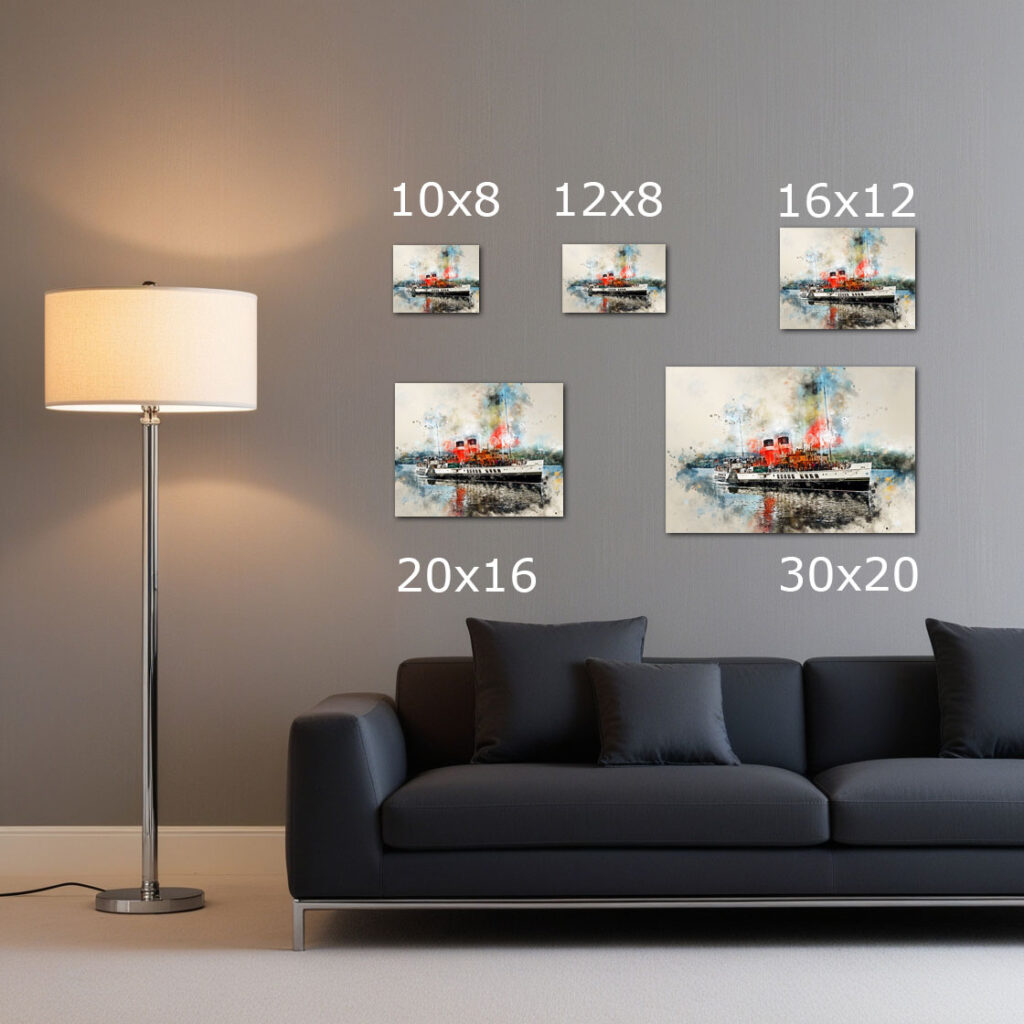 canvas print size guide