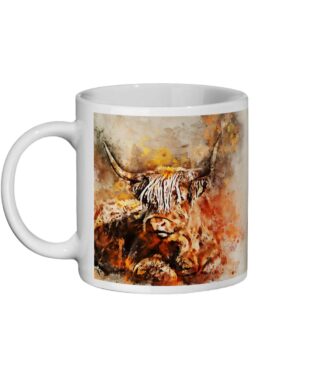 Clyde the Highland Cow Ceramic Mug 11oz