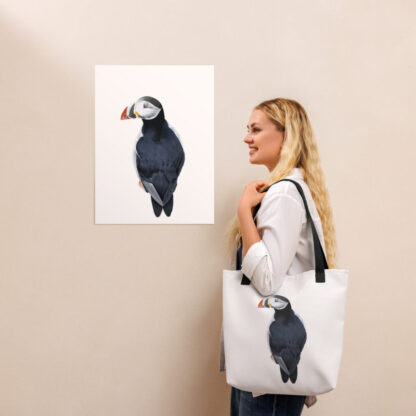 Puffin digital painting Tote bag - Image 2