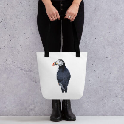 Puffin digital painting Tote bag - Image 3