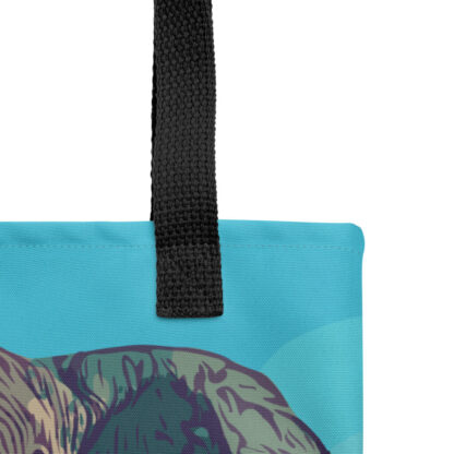 Elephant bold colour digital artwork Tote bag - Image 3