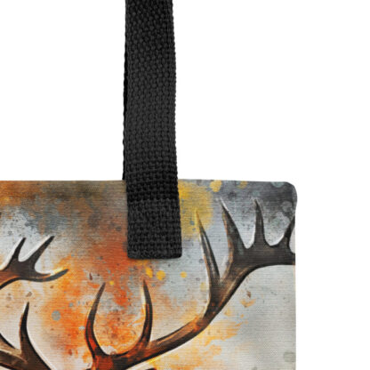 Highland deer digital watercolour Tote bag - Image 4