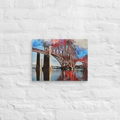 Forth Bridge digital watercolour canvas wall print - Image 4