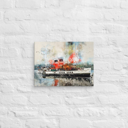 Waverley paddle steamer digital watercolour effect Canvas art wall print - Image 4