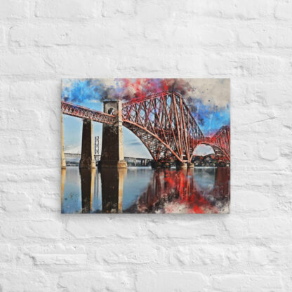 Forth Bridge digital watercolour canvas wall print - Image 5