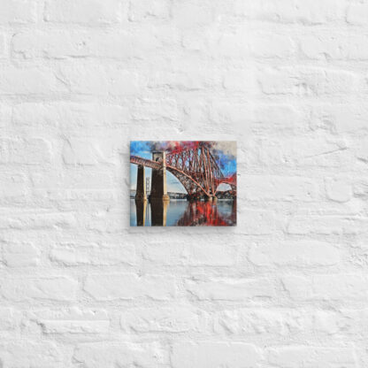 Forth Bridge digital watercolour canvas wall print - Image 2