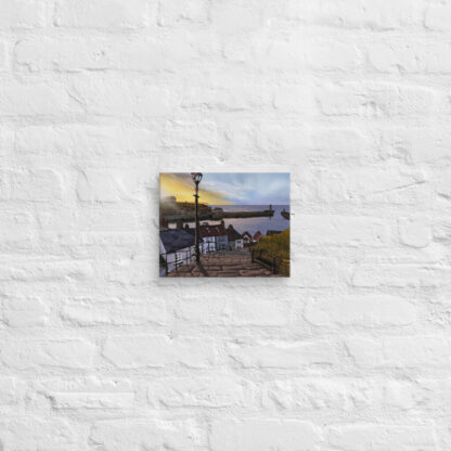 Whitby sunset digital painting canvas art wall print - Image 2