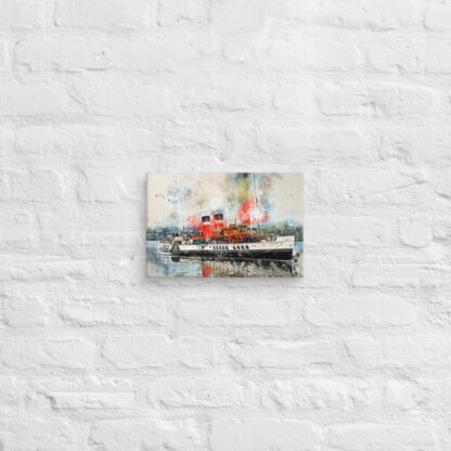 Waverley paddle steamer digital watercolour effect Canvas art wall print - Image 3