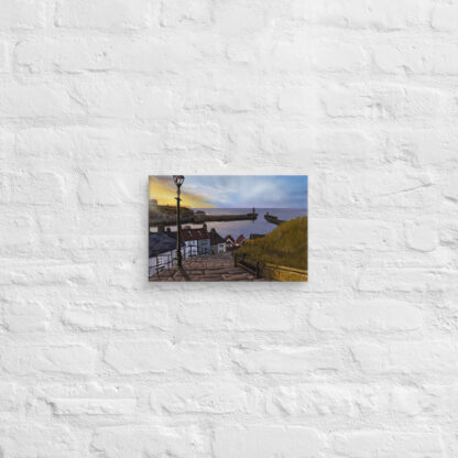 Whitby sunset digital painting canvas art wall print - Image 3