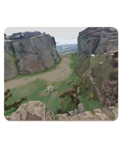 Cow and Calf, Ilkley, Yorkshire - 4 Pack Hardboard Placemat