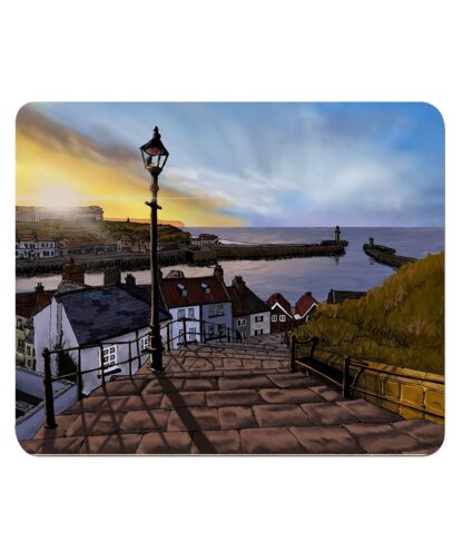 Sunset over Whitby, North Yorkshire 4 Pack Hardboard Placemat