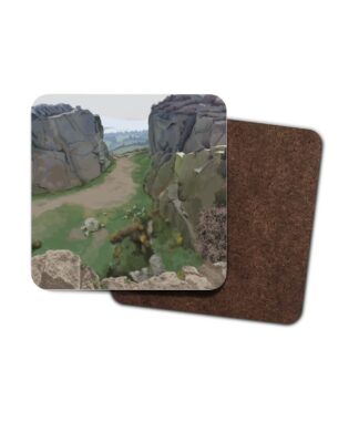 4 Pack Hardboard Coaster  - Cow and Calf, Ilkley Digital Painting