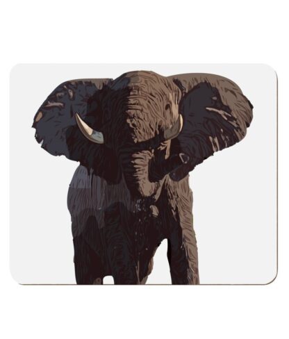 Elephant in bold colours digital artwork4 Pack Hardboard Placemat