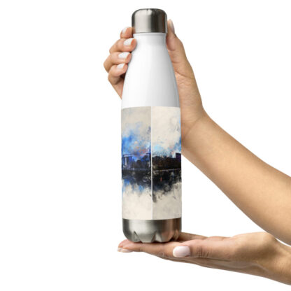 River Clyde digital watercolour Stainless steel water bottle - Image 10