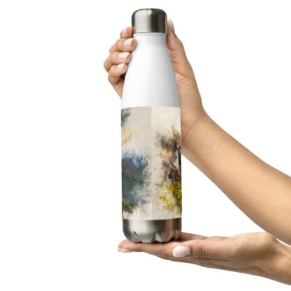 Highland deer digital watercolour Stainless steel water bottle - Image 8