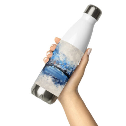 River Clyde digital watercolour Stainless steel water bottle - Image 13