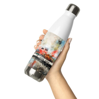 PSS Waverley digital watercolour effect Stainless steel water bottle - Image 11