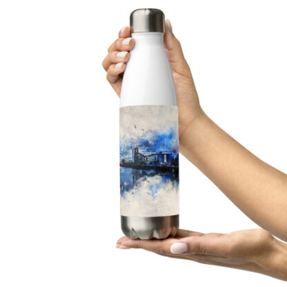 River Clyde digital watercolour Stainless steel water bottle - Image 12