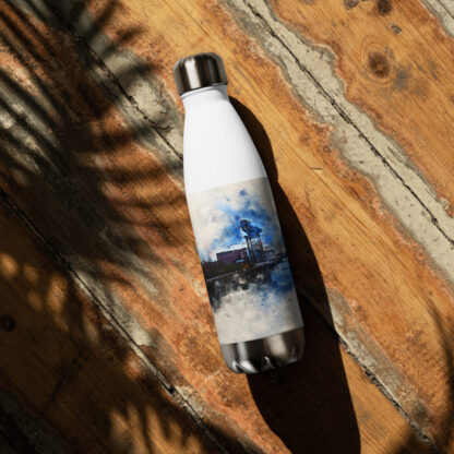 River Clyde digital watercolour Stainless steel water bottle - Image 4