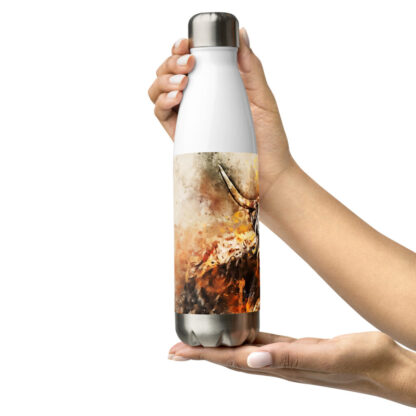 Clyde the highland cow Stainless steel water bottle - Image 6