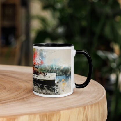 PSS Waverley digital watercolour Mug with Color Inside - Image 4