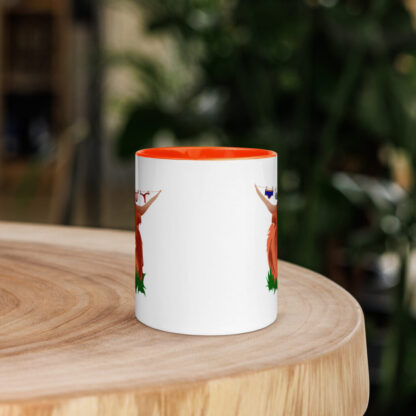 Highland cow washing line Mug with Color Inside - Image 5