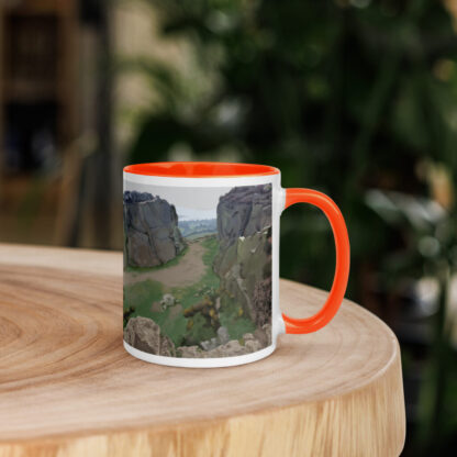 Cow and Calf Ilkley Mug with Color Inside