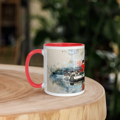 PSS Waverley digital watercolour Mug with Color Inside - Image 6